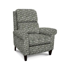 Patterned recliner chair with geometric design