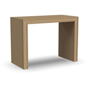 Minimalist wooden console table, modern design
